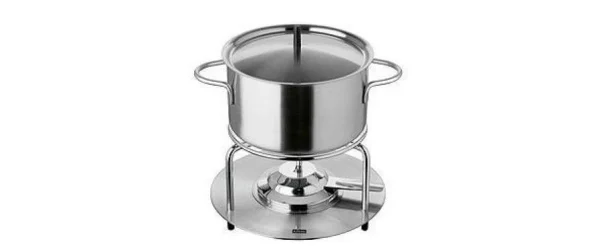 Nouveau 🌟 Stöckli Service à Fondue à La Viande Aragon Inox 3 Pièce/s, Argenté – Kit De Fondue 🧨 1
