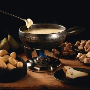 Acheter ✨ Stöckli Service à Fondue Au Fromage Remontée Mécanique Alpine 7 Pièce/s, Noir – Kit De Fondue 😍 6