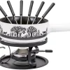 Acheter 🌟 Kadastar Service à Fondue Au Fromage Bénichon De Montagne E22 9 Pièce/s, Noir/Blanc – Kit De Fondue 🧨 10