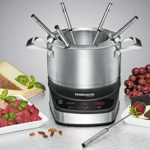 Bon marché ⌛ Rommelsbacher Service à Fondue Tout-en-un 20.F 1200, 7 Pièce/s, Argenté – Kit De Fondue 🧨 6