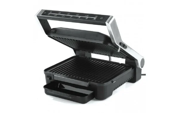 Grosses soldes ⭐ MAXXMEE Gril De Contact Digital 2000 W, Acier Inoxydable/noir – Gril De Contact 🎁 1