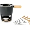 Tout neuf 🔥 Stöckli Service à Fondue à La Viande Titlis 8 Pièce/s, Brun Clair/Noir – Kit De Fondue 💯 5
